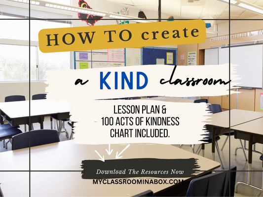 be kind poster classroom decor 