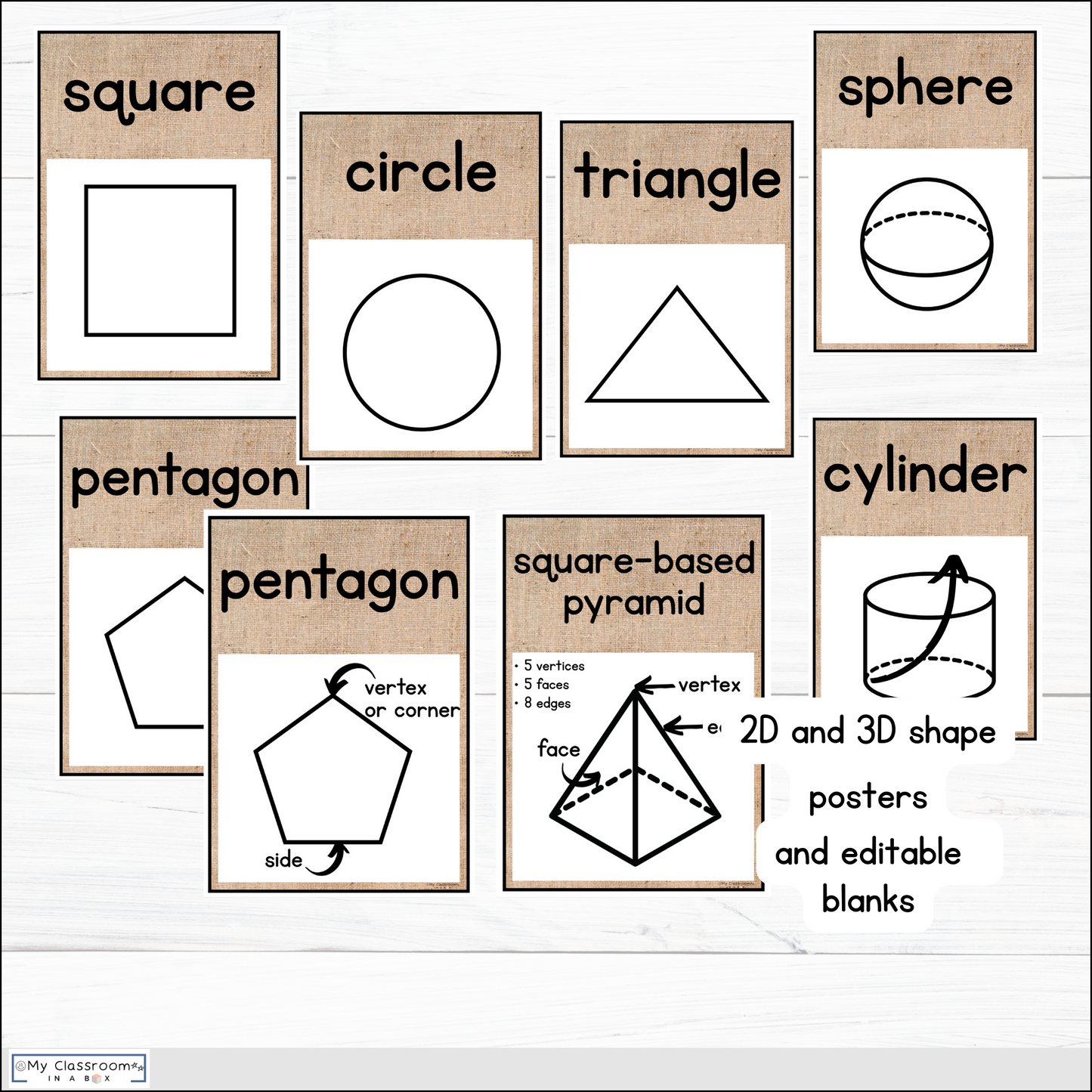 Hessian Maths Posters l Maths Working Wall Bundle