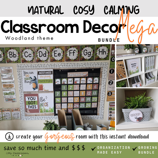 Woodland Classroom Decor MEGA Bundle