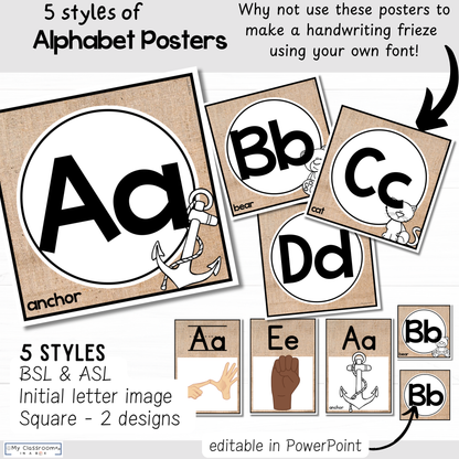 Hessian Classroom Decor MEGA Bundle