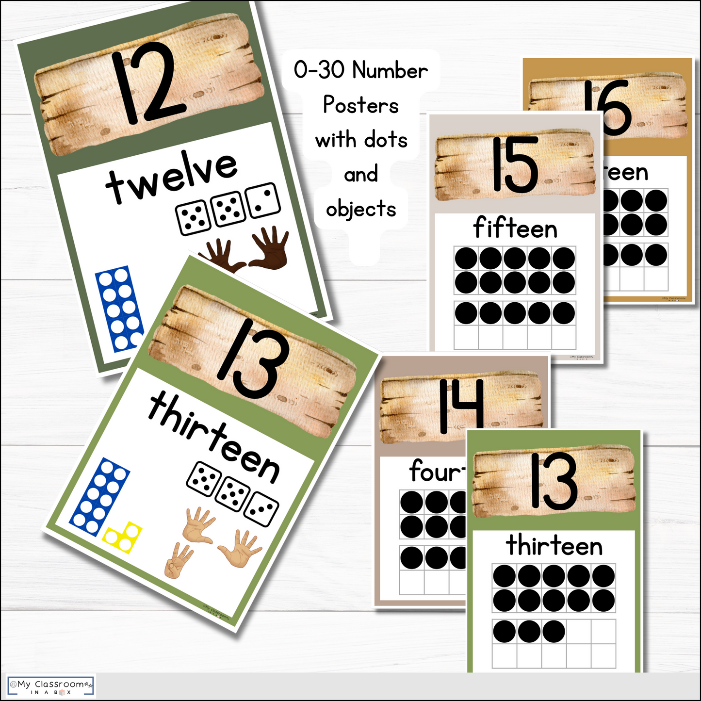 Woodland Maths Posters l Maths Working Wall Bundle