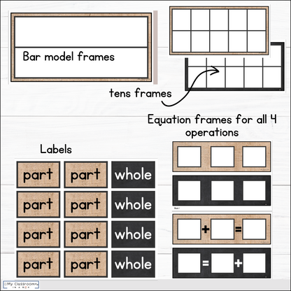 Hessian Maths Posters l Maths Working Wall Bundle