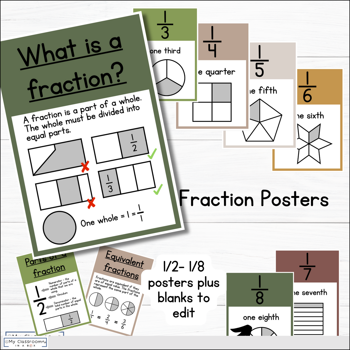 Woodland Maths Posters l Maths Working Wall Bundle