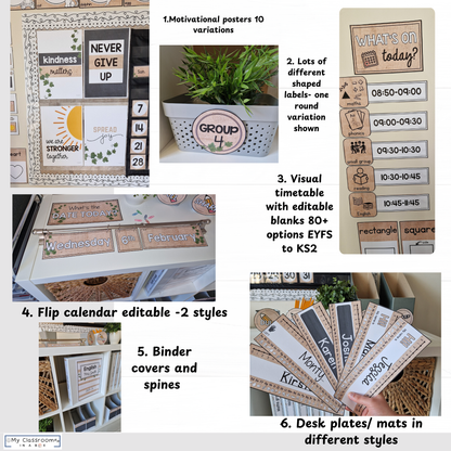 Hessian Classroom Decor MEGA Bundle