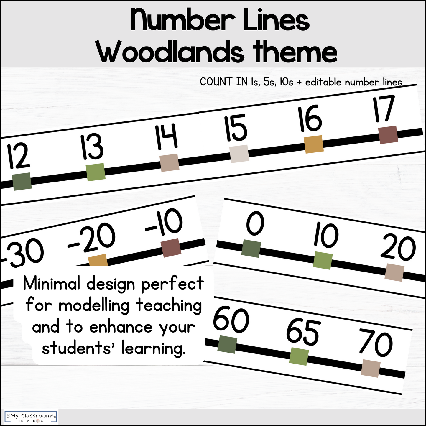 Number Lines Woodland