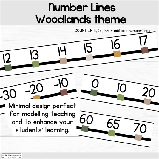 Number Lines Woodland