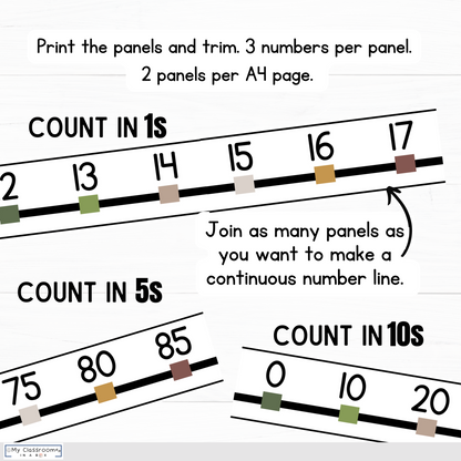 Number Lines Woodland